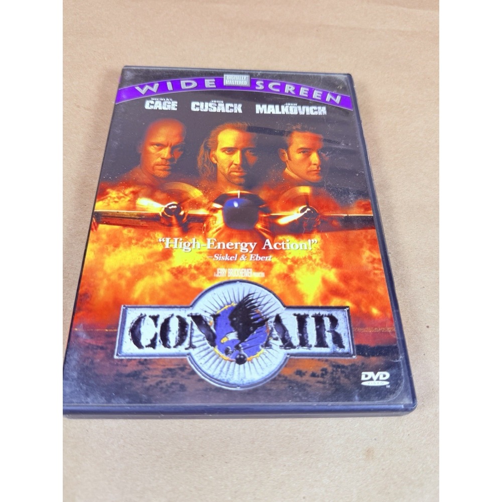 Con Air DVD Movie 1997 Widescreen Nicolas Cage John Cusack John Malkovich